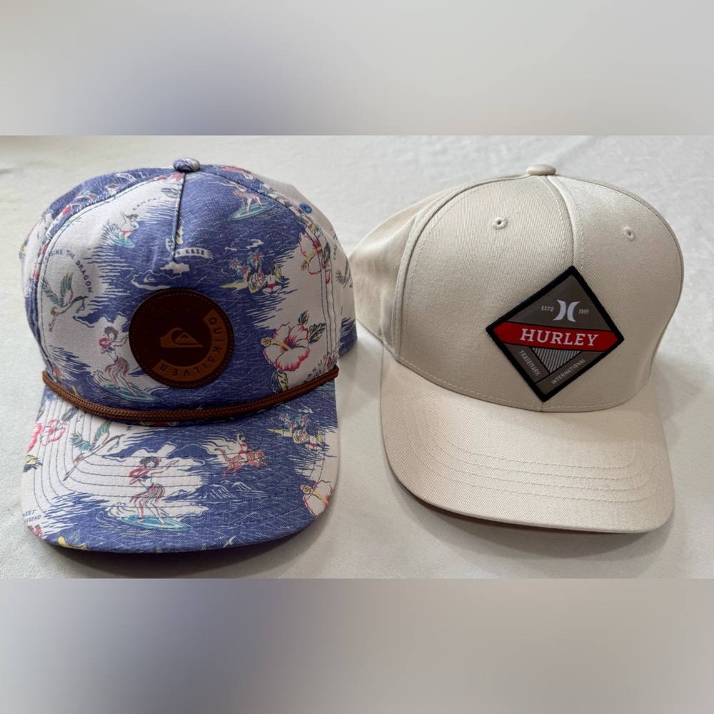 Quiksilver and Hurley Hat Bundle